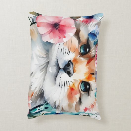 ヴィンテージレトロかわいいデザイン 子供へ アクセントクッション (裏面(縦))