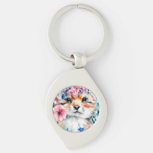 ヴィンテージレトロかわいいデザイン 子供へ キーホルダー (正面)