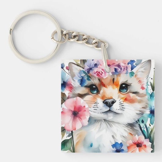 ヴィンテージレトロかわいいデザイン 子供へ キーホルダー (正面)