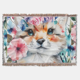 ヴィンテージレトロかわいいデザイン 子供へ スローブランケット