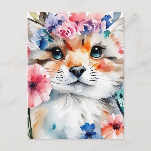 ヴィンテージレトロかわいいデザイン 子供へ ポストカード (正面)