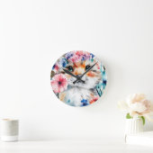 ヴィンテージレトロかわいいデザイン 子供へ ラウンド壁時計 (ホーム)