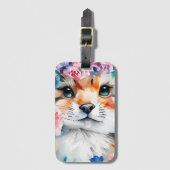 ヴィンテージレトロかわいいデザイン 子供へ ラゲッジタグ (正面縦)