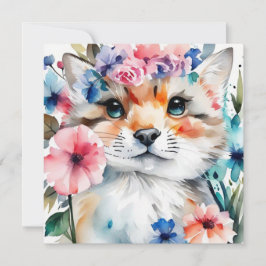 ヴィンテージレトロかわいいデザイン 子供へ 招待状