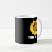 ヴィンテージレトロこ素晴らしれは犬インターネットミームBurni コーヒーマグカップ (正面右)