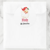 ヴィンテージレトロすてきオールドサンタクロースが愛で作られた ラウンドシール (バッグ)