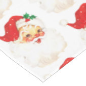 ヴィンテージレトロすてきオールドサンタクロースクリスマスパターン テーブルクロス (アングル)