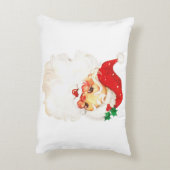 ヴィンテージレトロすてきオールドサンタクロース アクセントクッション (裏面(縦))