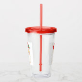 ヴィンテージレトロすてきオールドサンタクロース アクリルタンブラー (右)