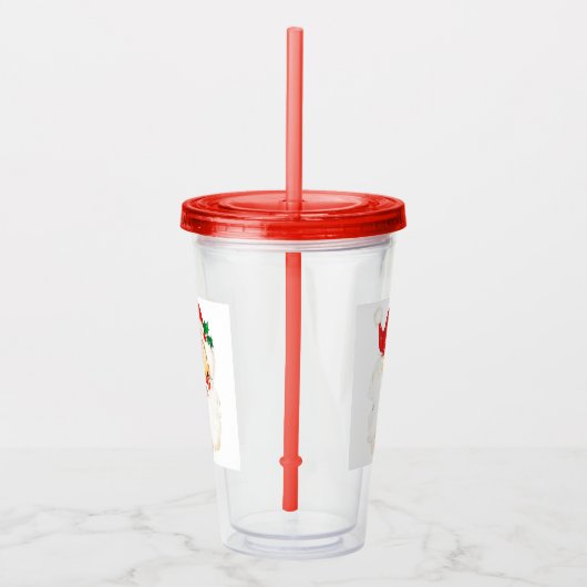 ヴィンテージレトロすてきオールドサンタクロース アクリルタンブラー (右)