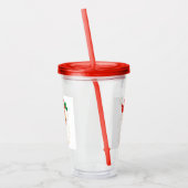 ヴィンテージレトロすてきオールドサンタクロース アクリルタンブラー (左)