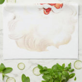 ヴィンテージレトロすてきオールドサンタクロース キッチンタオル (折り畳み)