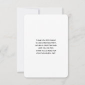 ヴィンテージレトロすてきオールドサンタクロース サンキューカード (裏面)