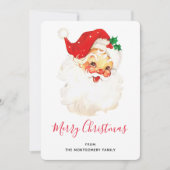 ヴィンテージレトロすてきオールドサンタクロース シーズンカード (正面)