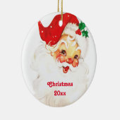 ヴィンテージレトロすてきオールドサンタクロース セラミックオーナメント (右)