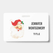 ヴィンテージレトロすてきオールドサンタクロース バッジ (裏面)