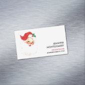 ヴィンテージレトロすてきオールドサンタクロース マグネット名刺 (インサイチュ)