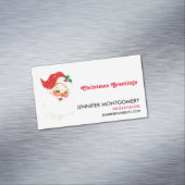 ヴィンテージレトロすてきオールドサンタクロース マグネット名刺 (インサイチュ)