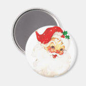 ヴィンテージレトロすてきオールドサンタクロース マグネット (正面/裏面)