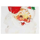 ヴィンテージレトロすてきオールドサンタクロース ラージペーパーバッグ (裏面)