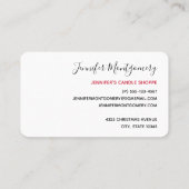 ヴィンテージレトロすてきオールドサンタクロース 名刺 (裏面)