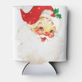 ヴィンテージレトロすてきオールドサンタクロース 缶クーラー (正面)