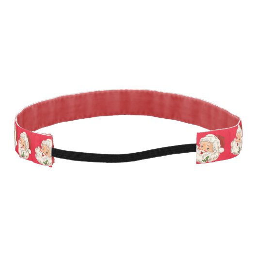 ヴィンテージレトロすてきサンタクロース アスレチックヘッドバンド (裏面)
