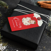 ヴィンテージレトロすてきサンタクロース ギフトタグ