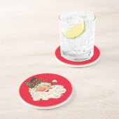 ヴィンテージレトロすてきサンタクロース コースター (側面)