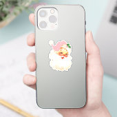 ヴィンテージレトロすてきサンタクロース シール (スマートフォン)