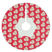 ヴィンテージレトロすてきサンタクロース ブラッシュドポリエステルツリースカート (正面)