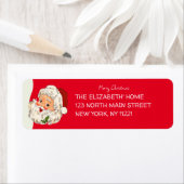 ヴィンテージレトロすてきサンタクロース ラベル (インサイチュ)