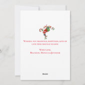 ヴィンテージレトロすてきサンタメリークリスマス シーズンカード (裏面)