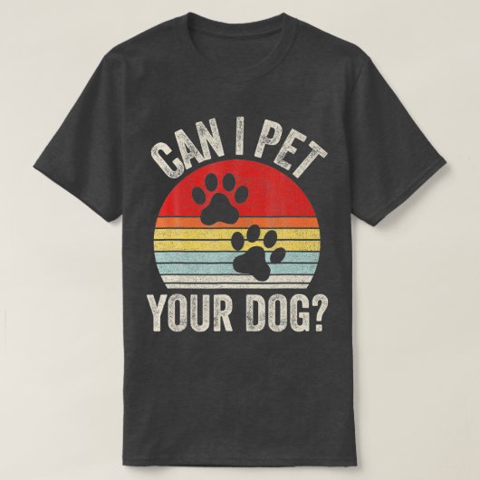 ヴィンテージレトロで犬を飼うこともできる Tシャツ (デザイン正面)