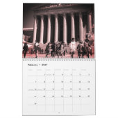 ヴィンテージレトロなアメリカの都市 カレンダー (2月 2027)