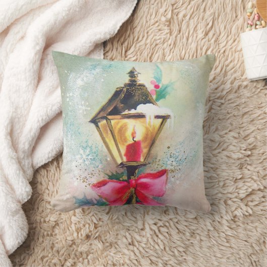 ヴィンテージレトロなクリスマスのライトホームの装飾の枕 クッション (ブランケット)