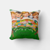ヴィンテージレトロなクリスマスキッズルームの装飾の枕 クッション (正面)