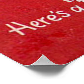 ヴィンテージレトロなクリスマスサンタトナカイのポスター ポスター (角)