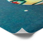 ヴィンテージレトロなクリスマスホリデー電球のポスター ポスター (角)