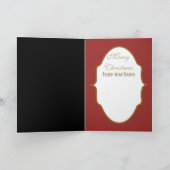 ヴィンテージレトロなクリスマスレディ追加文字カード シーズンカード (内部)