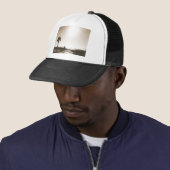 ヴィンテージレトロなサンクレメンテ桟橋カリフォルニアセピア キャップ (インサイチュ)