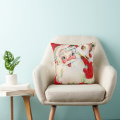 ヴィンテージレトロなサンタ鹿クリスマスの装飾の枕 クッション (椅子)