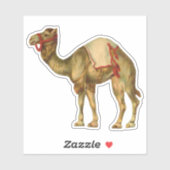 ヴィンテージレトロなスタイルを行うラクダ シール (シート)