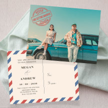 ヴィンテージレトロなスタイル結婚リスト写真