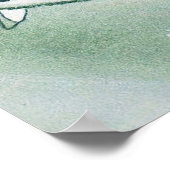 ヴィンテージレトロな女の子のクリスマスのポスター ポスター (角)