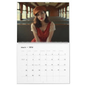 ヴィンテージレトロな女性 カレンダー (3月 2026)