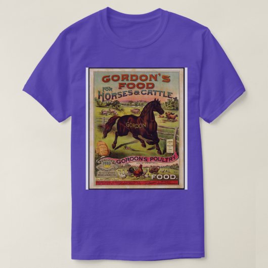 ヴィンテージレトロな馬芸 Tシャツ (デザイン正面)