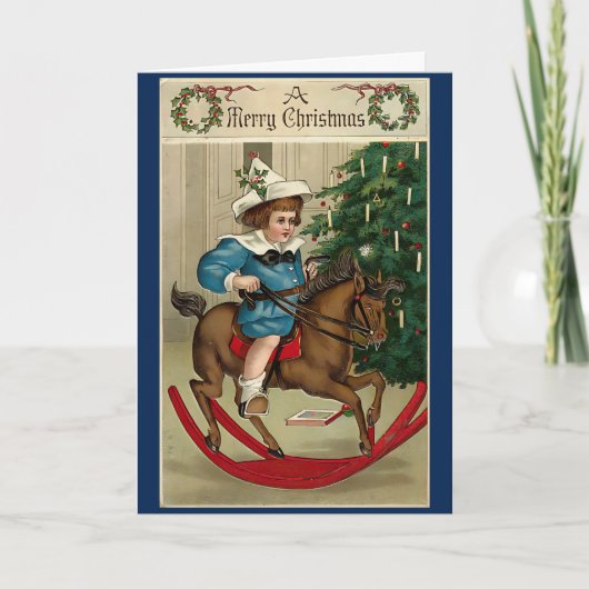 ヴィンテージレトロのカスタム挨拶 カード (正面)