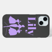 ヴィンテージレトロのファッションシルエット Case-Mate iPhoneケース (裏面 (横))