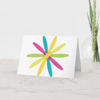 ヴィンテージレトロのプロペラフラワー飛行機のプロップ設計 カード